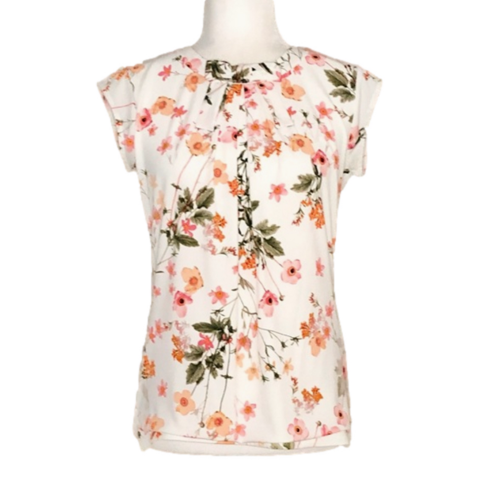 Karl Lagerfeld cream floral top